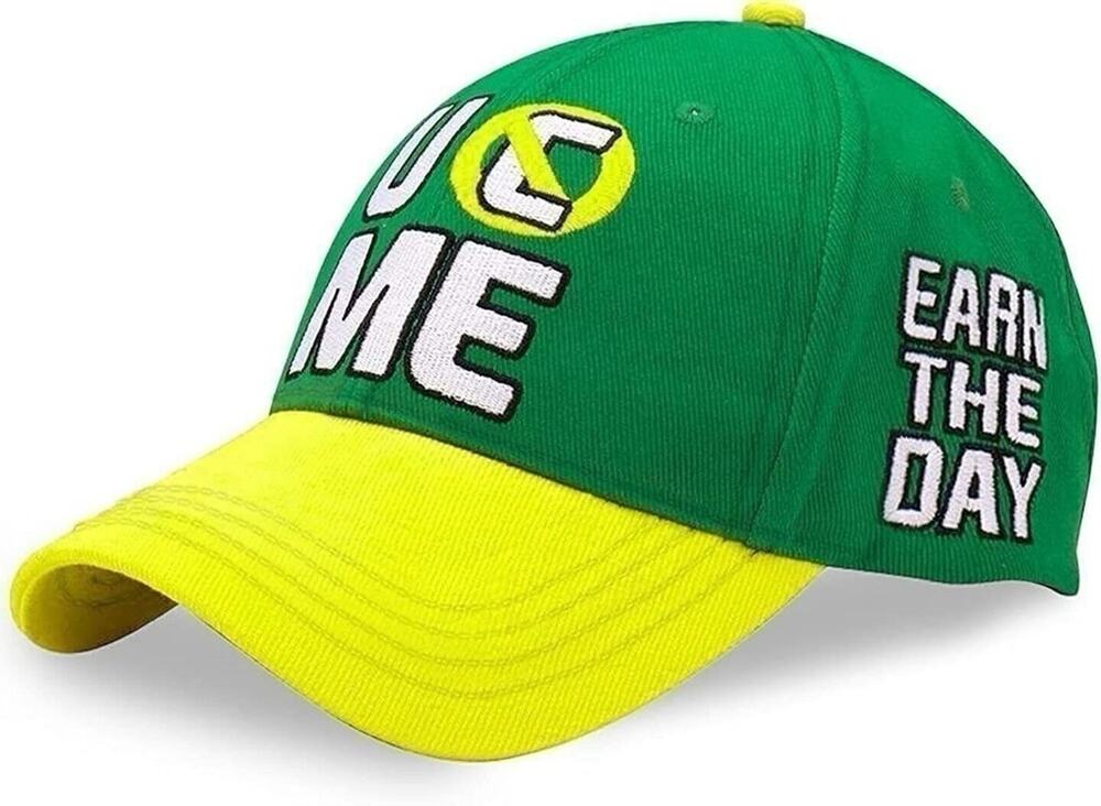 John Cena WWE You Don’t See Me Baseball Cap Adjustable Snapback Hat Green Yellow